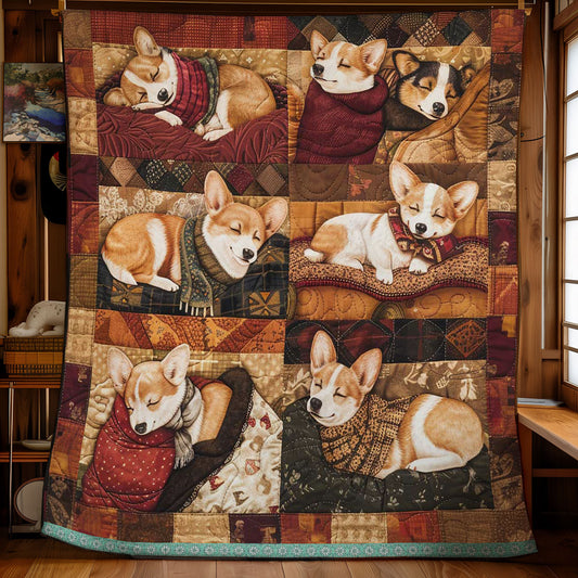 Corgi Cozy Dreams WN1209001CL Quilt