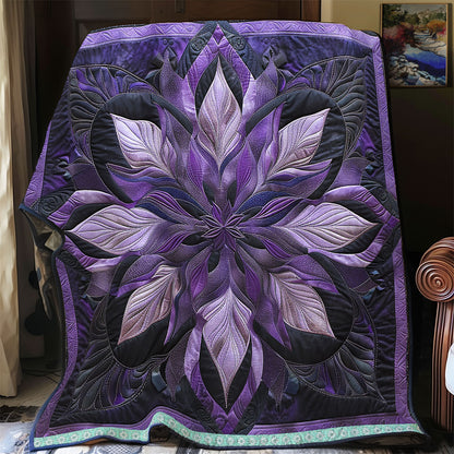 Midnight Purple Petals WN1309024CL Quilt