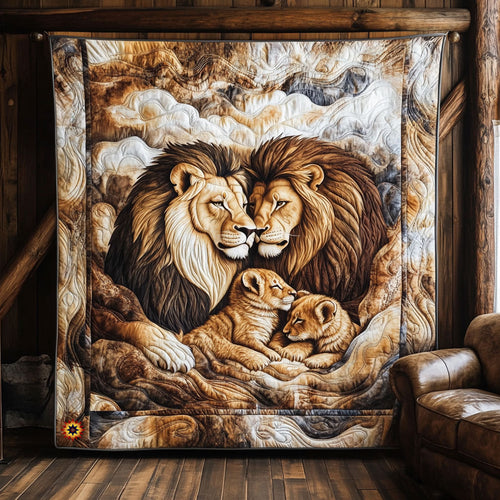 Lion Family WJ0911014CL Quilt