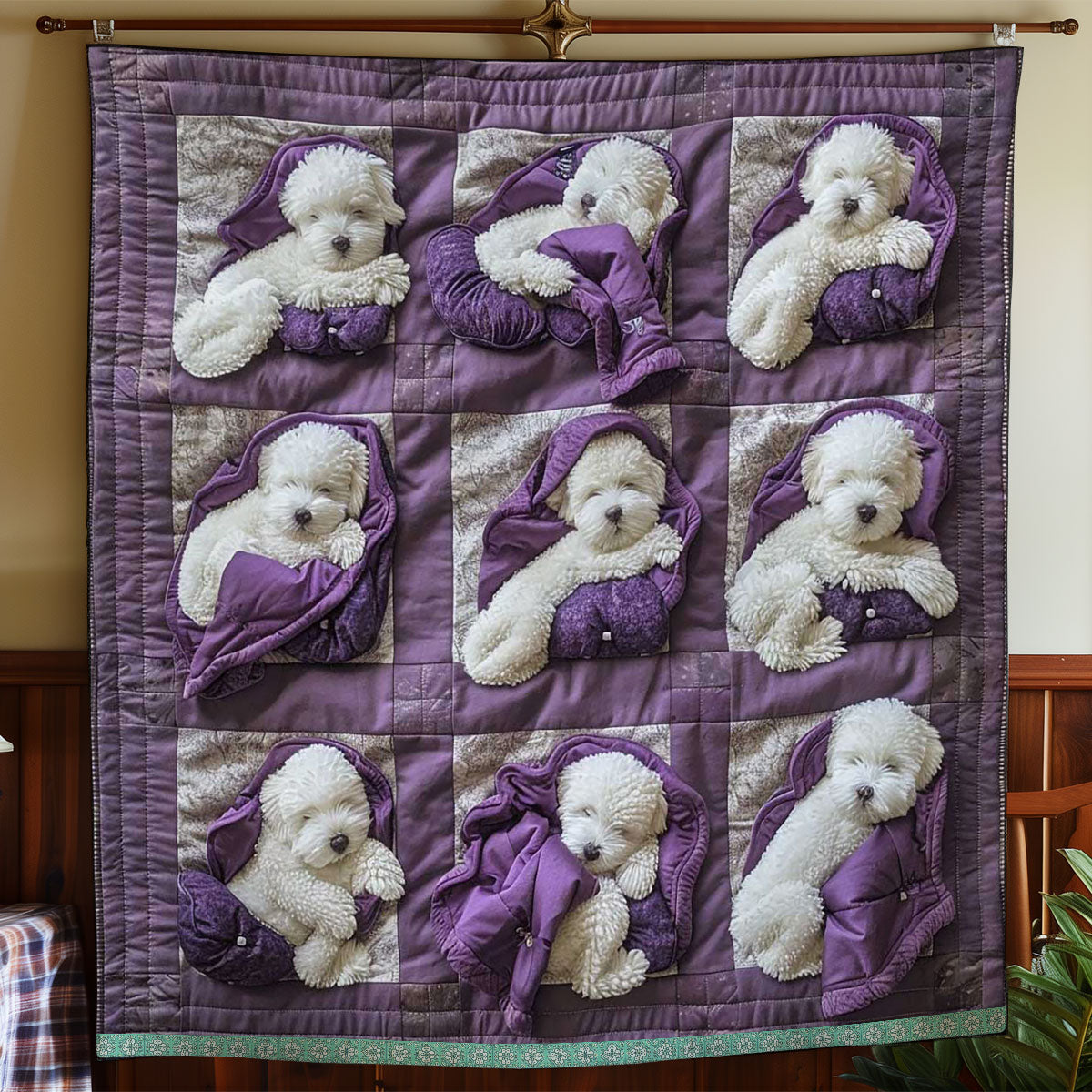 Bichon Frise Cozy Cloud WWN1209067CL Quilt