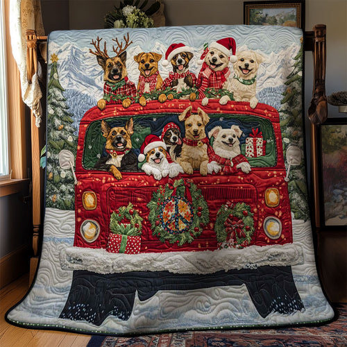 Christmas Dog Adventure WN2510048CL Quilt