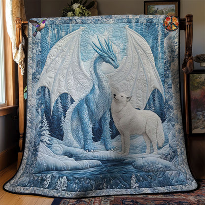 Frost Dragon And Wolf WN0612035CL Quilt