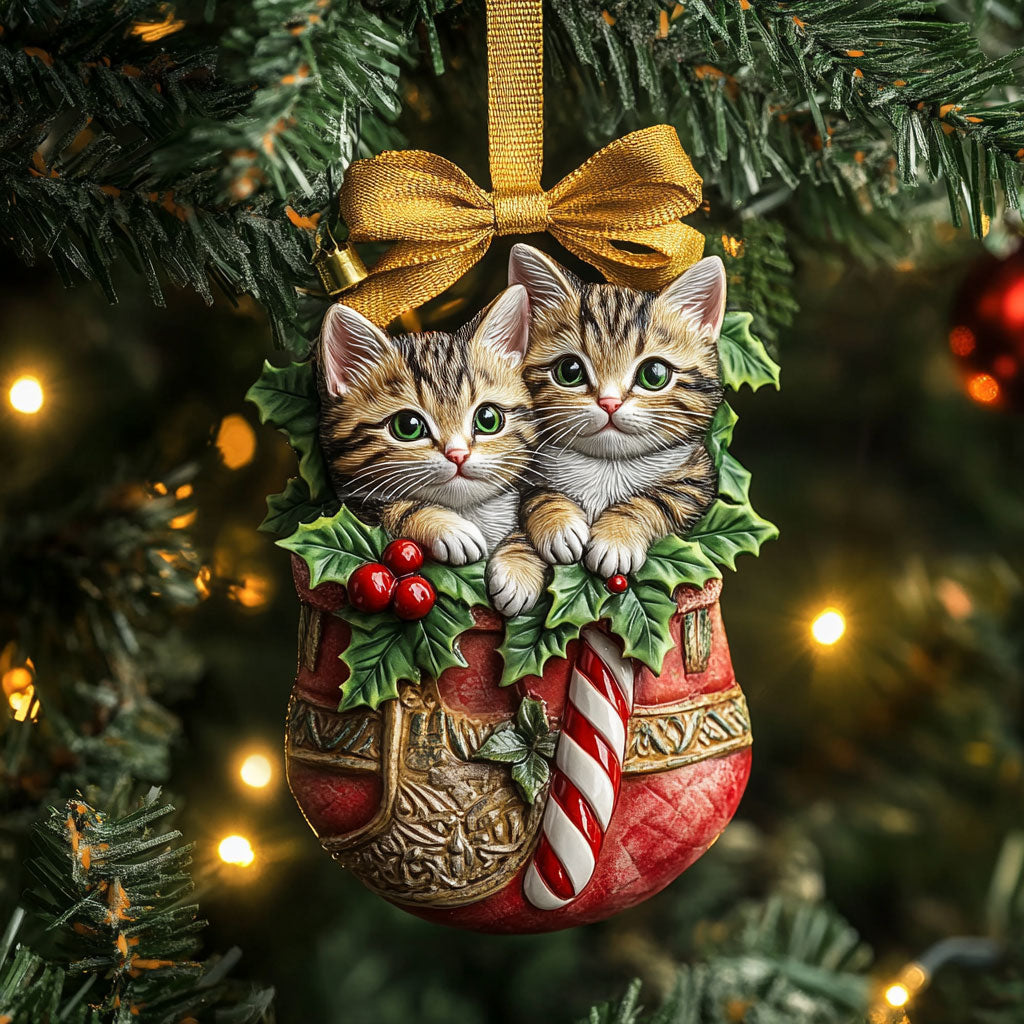 Sweet Cat Noel WN0811069CL Christmas Ornament