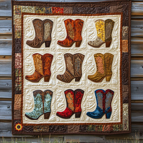 Cowboy Boots Patchwork WX1511018CL Quilt