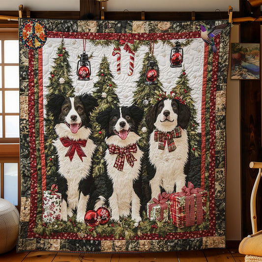 Merry Border Collie Noel WN2911019CL Quilt