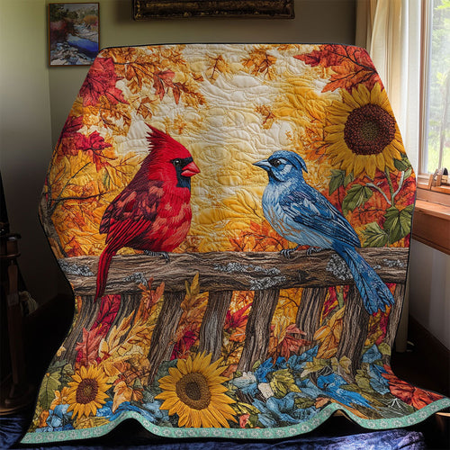 Cardinal And Sparrow WX0811005CL Quilt
