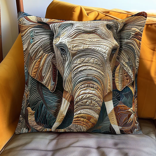 Earthy Elephant WN0310101CL Quilt Pillow Case