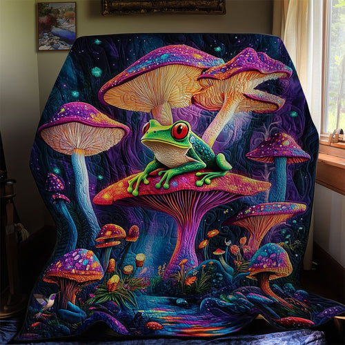 Magic Mushroom Forest Frog WY2311032CL Quilt