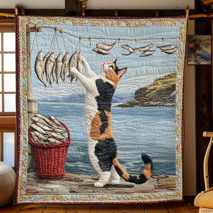 Reaching Fish CP0906036CL Quilt