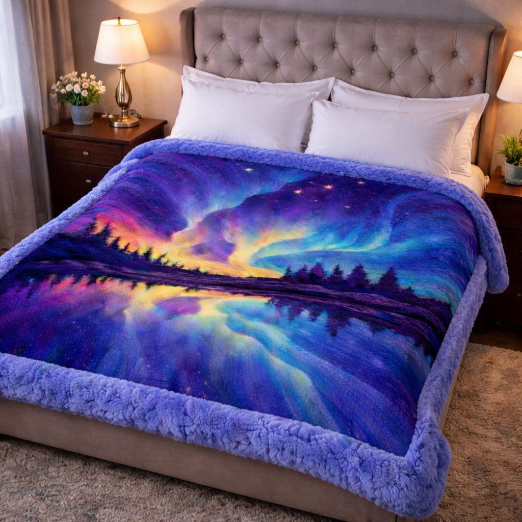 Northern Lights KL2701008CL Faux Fur Throw Blanket