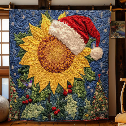 Sunflower Christmas Star WN2111037CL Quilt