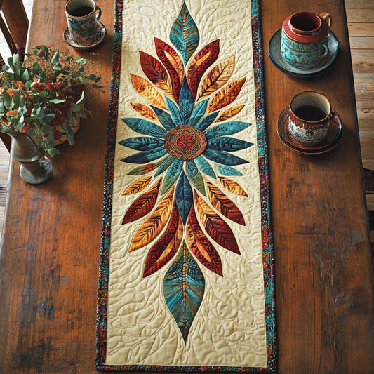 Feather Bloom CP1906007CL Quilted Table Runner