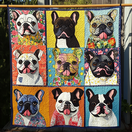 Charming French Bulldogs XR2309025CL Quilt