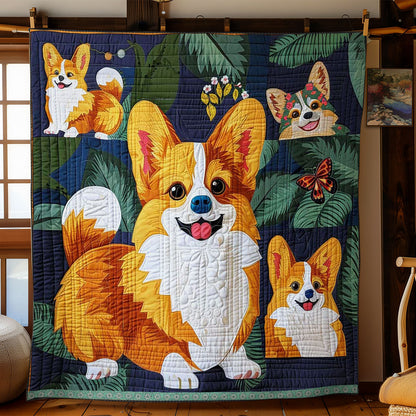 Cute Corgi WJ2609001CL Quilt