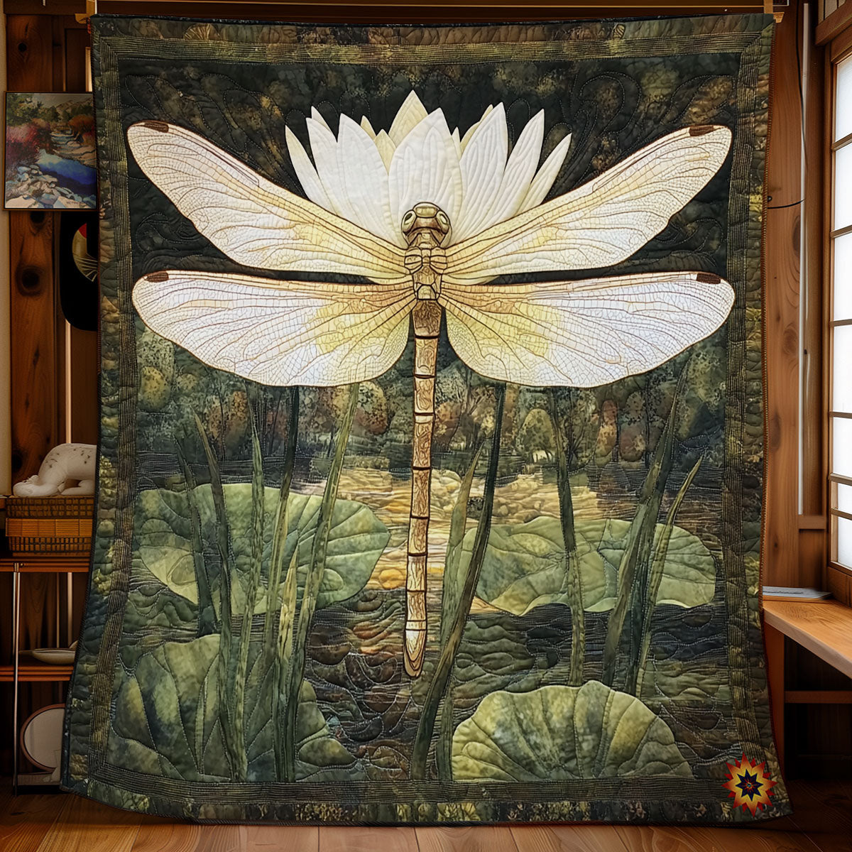 Lotus Dragonfly WY1911086CL Quilt