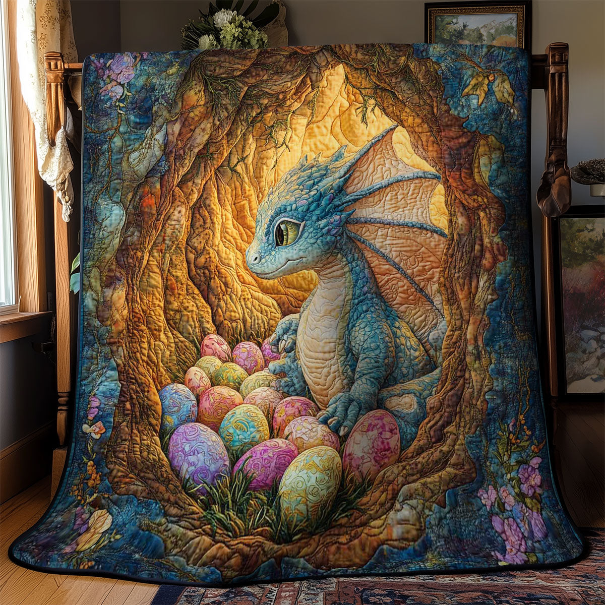 Easter Dragon Hatchling WN1501031CL Quilt