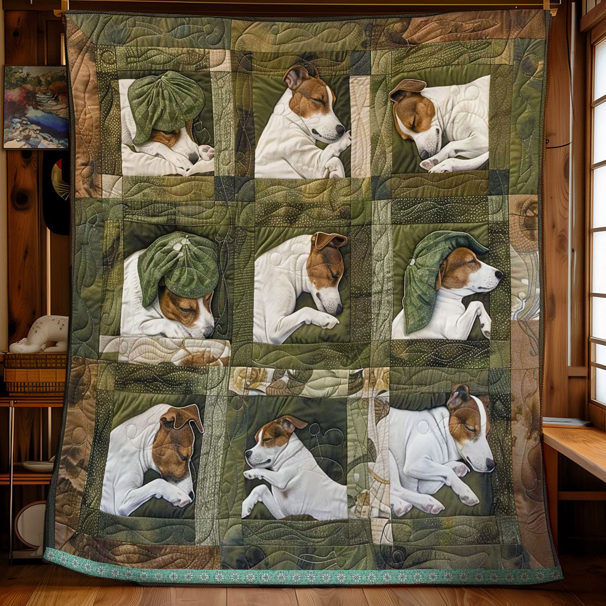 Jack Russell Cute WN1209021CL Quilt