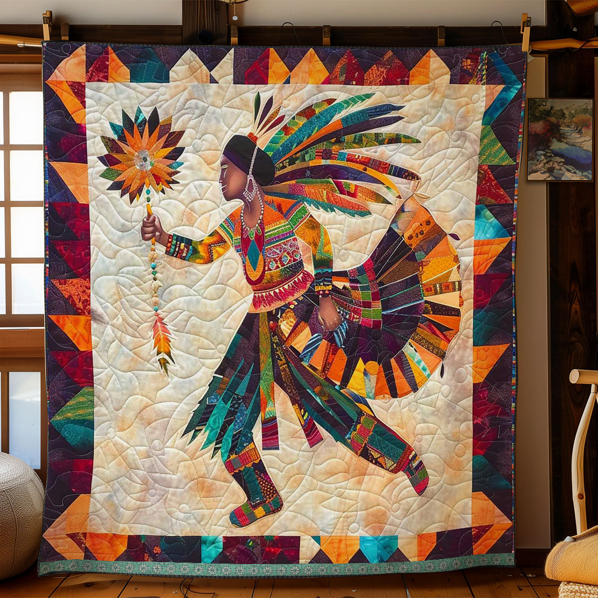 Heartbeat Of The Native Land WN1109004CL Quilt