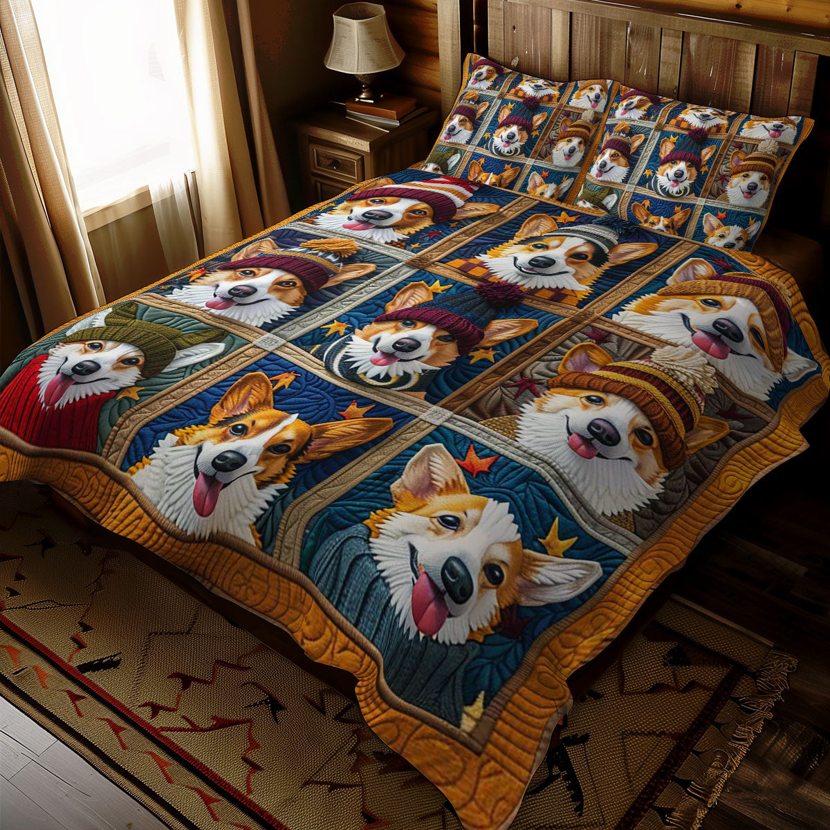 Cute Corgi WJ1209029CL Duvet Cover Set