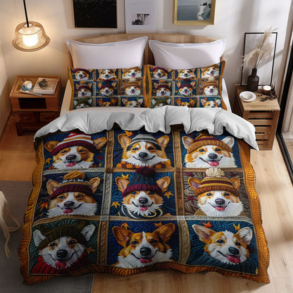 Cute Corgi WJ1209029CL Duvet Cover Set