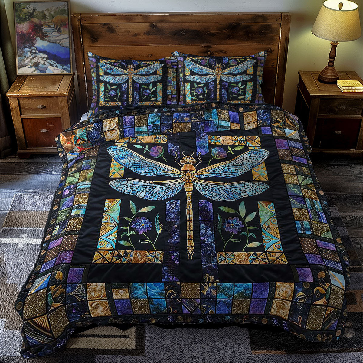 Dragonfly's Crystal Wings WN0310099CL Duvet Cover Set