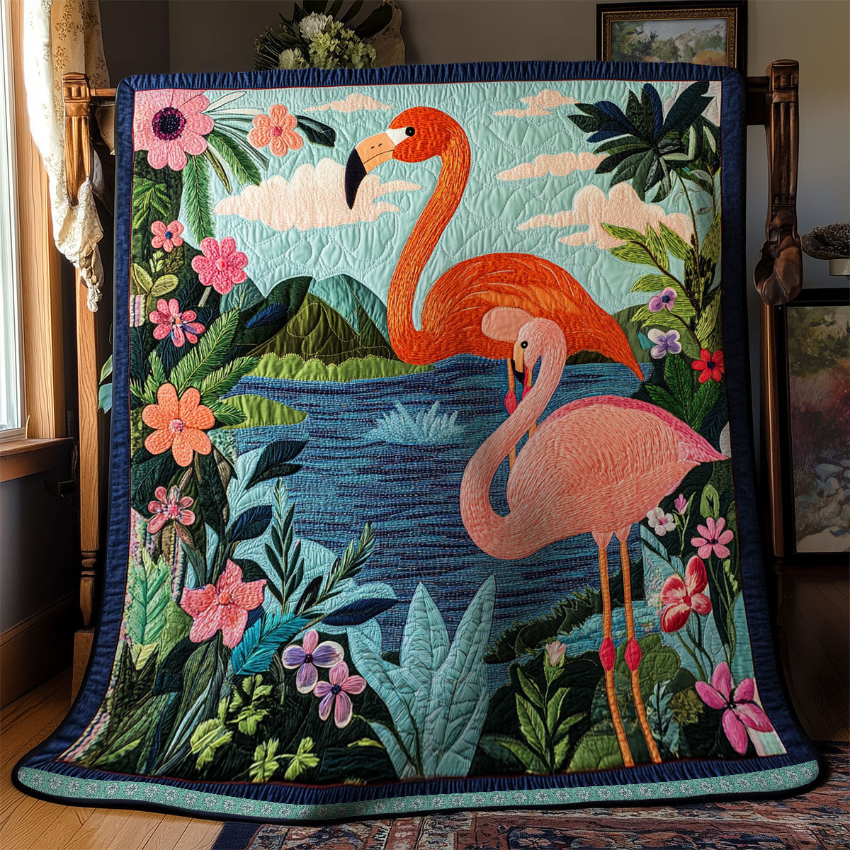 Couple Flamingo WX1911019CL Quilt