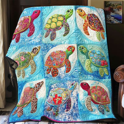 Colorful Turtle Shell WY2312016CL Quilt