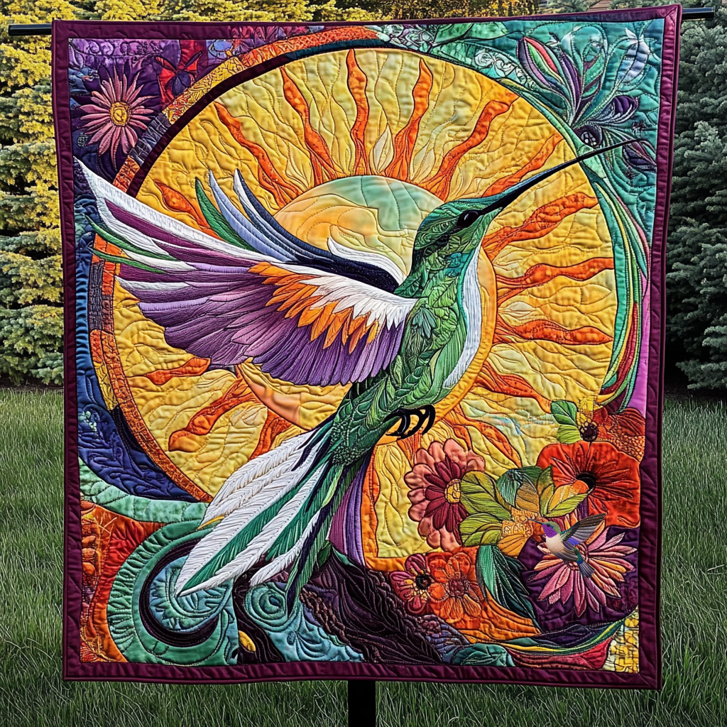 Hummingbird Mandala Dance WN0310079CL Quilt