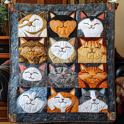 Cat Sleeping YR0711014CL Quilt