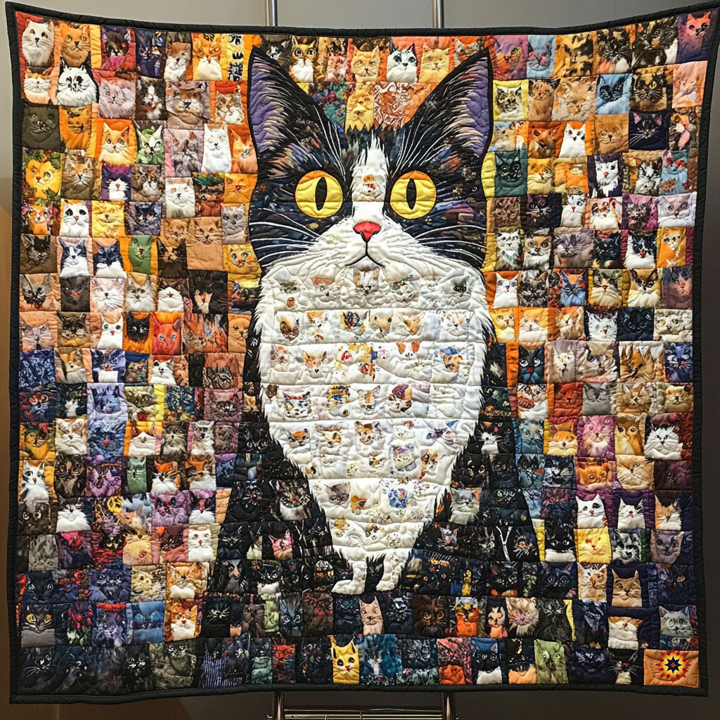 Abstract Cat WY3110027CL Quilt