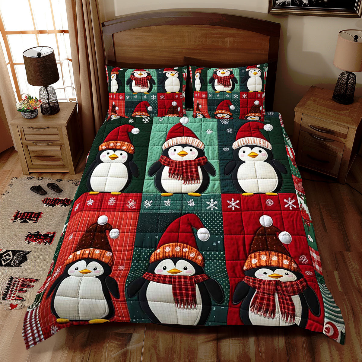 Christmas Penguin WJ2709026CL Duvet Cover Set