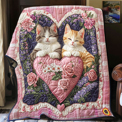 Cute Couple Kitten WY2312021CL Quilt