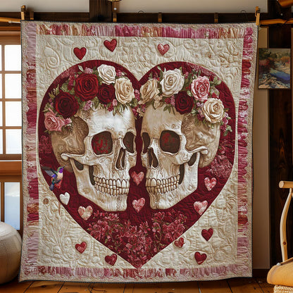 Valentine’s Skull Bloom WN0412004CL Quilt