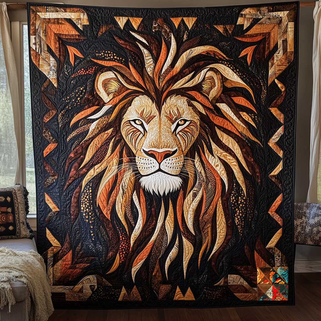 Lion Chief Symbol WP1411025CL Quilt