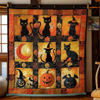 Halloween Cat Mischief WN1309056CL Quilt