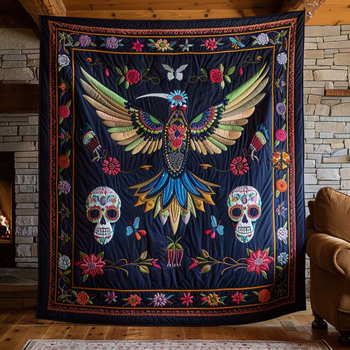 Floral Hummingbird Spirit WN2110037CL Quilt