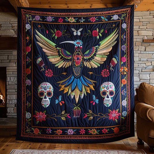 Floral Hummingbird Spirit WN2110037CL Quilt