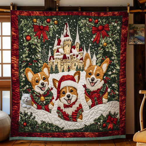 Corgi Holiday Smile WN0310019CL Quilt