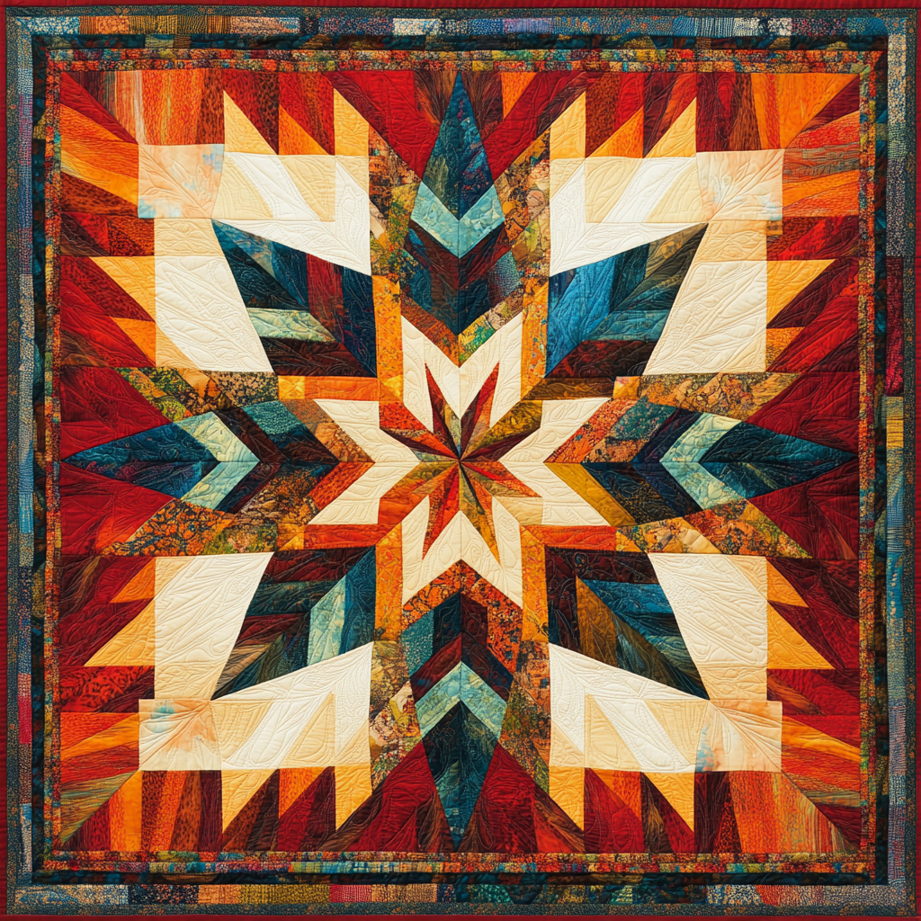 Native American Star XR2609007CL Quilt