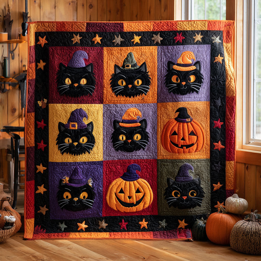 Midnight Cat Pumpkin CW1109053CL Quilt