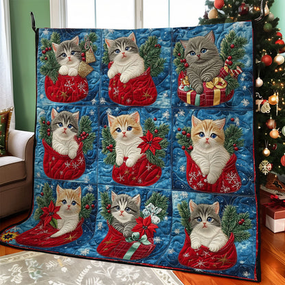 Kitten Christmas WY2911020CL Quilt