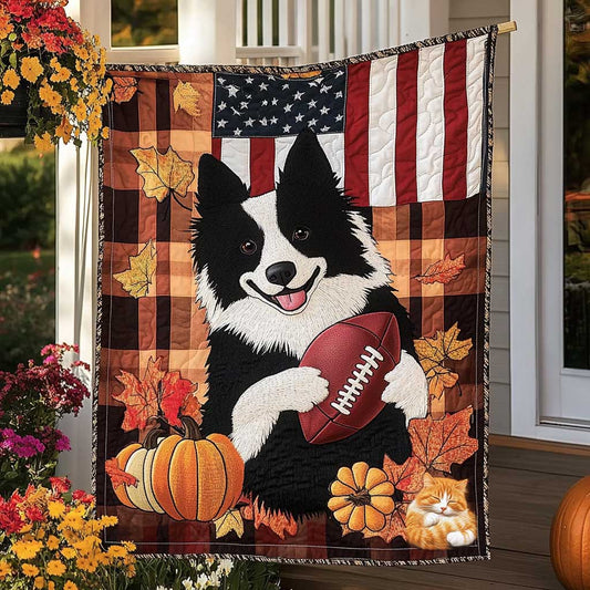 Border Collie Kickoff Joy WN1010033CL Quilt