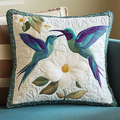 Hummingbird White Blossom WT0703123CL Quilt Pillow Case