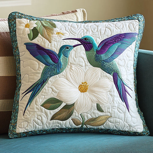 Hummingbird White Blossom WT0703123CL Quilt Pillow Case