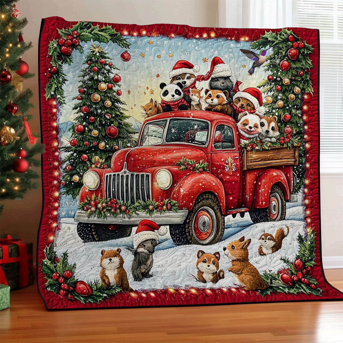 Christmas In The Farm WY1311018CL Quilt