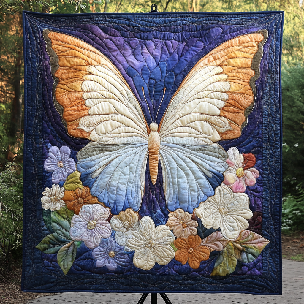 Vibrant Butterfly WG1601001CL Quilt