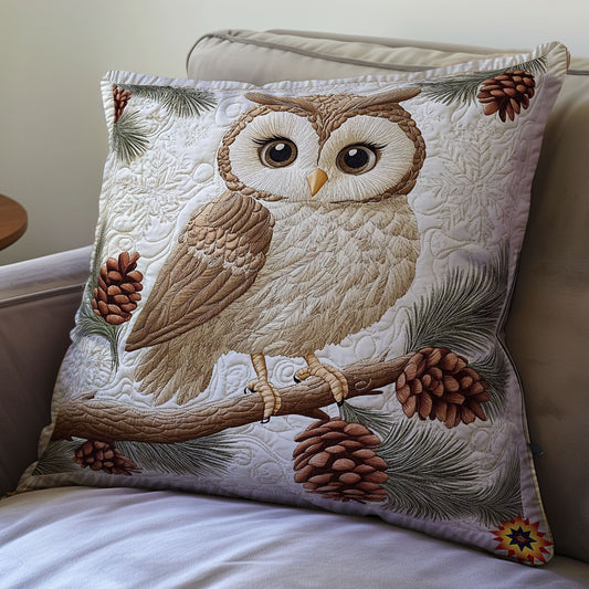 Pine Tree And Owl WY1712066CL Quilt Pillow Case