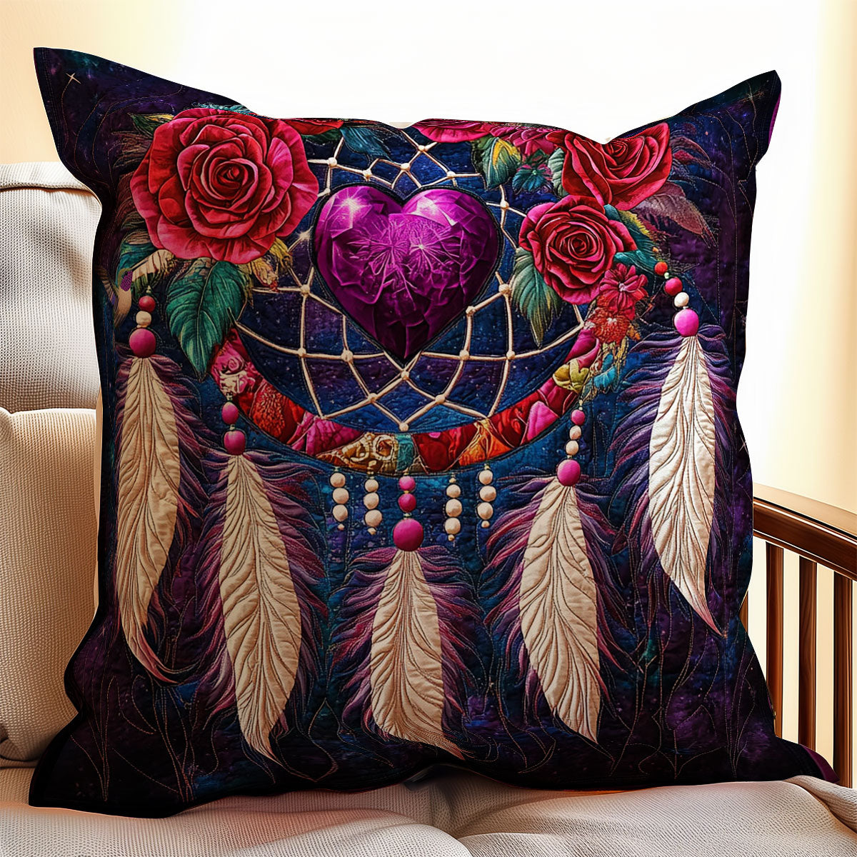 Rose Dreamcatcher WY0912072CL Quilt Pillow Case