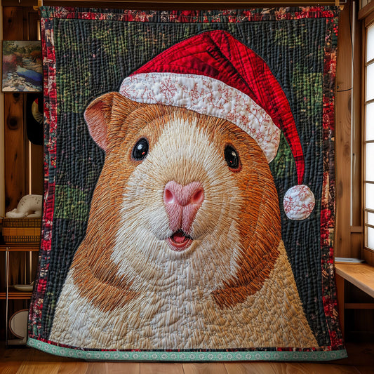 Guinea Pig Christmas WX2111024CL Quilt