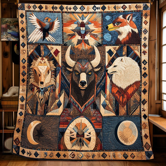 Tribal Spirit Animals XB1203014CL Quilt